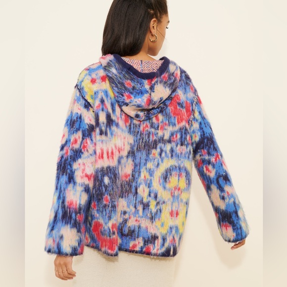 Anthropologie Colorful Hooded Sweater - Picture 2 of 9